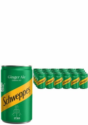 Schweppes Ginger Ale 24-Pack Cans