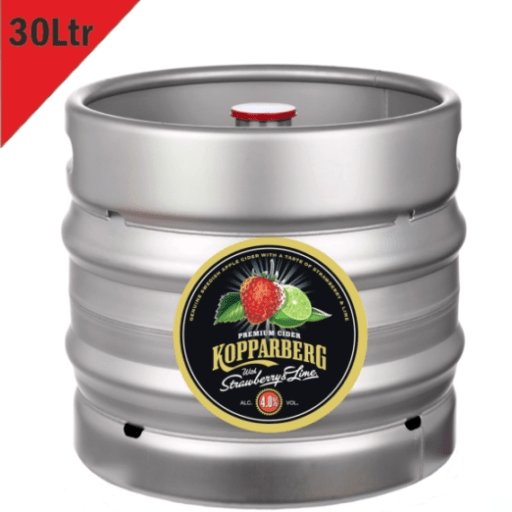 Kopparberg Strawberry Lime Cider 30L Keg - Refreshingly Delicious Cider for Parties & Events